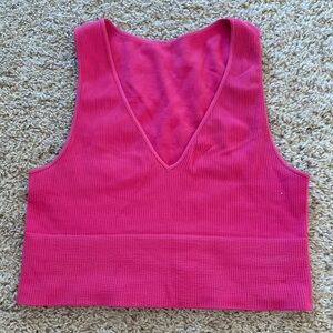 Vibrant Pink Sleeveless Women's Top